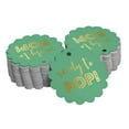 thumbnail image 1 of Inkdotpot Pack Of 50 Ready To Pop Baby Shower Favor Paper Tags Craft Real Gold Foil Hang Tags, 1 of 6
