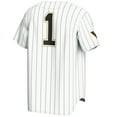 thumbnail image 3 of Youth GameDay Greats #1 White Vanderbilt Commodores Lightweight Baseball Jersey, 3 of 4