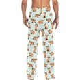 thumbnail image 2 of HPINK-T Cute Red Panda Men's Cotton Pajama Pants Soft Comfy Sleep & Lounge Pants Pjs Bottoms with Pockets, 2 of 7