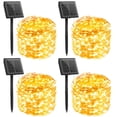thumbnail image 1 of Guirnalda de luces solares Minetom de 132 pies y 400 LED, blanco cálido, impermeable, 1 of 9
