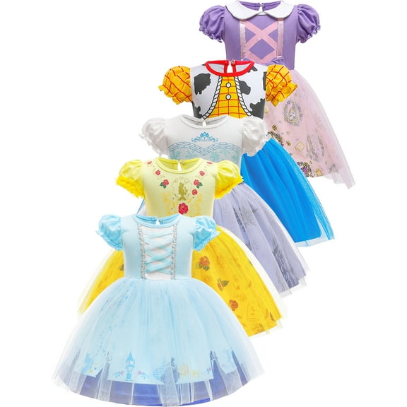 ATAIKU 1-6T Toddler Kids Girls Halloween Princess Dress Up Baby Girls Tulle Dress for Birthday Christmas Party