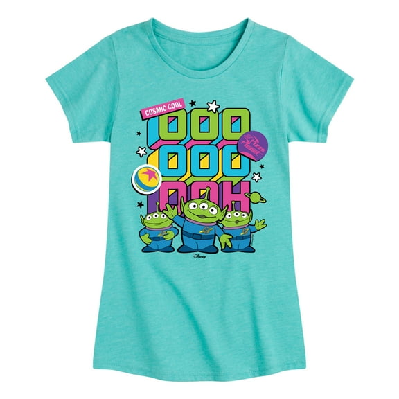 Toy Story 4 - Aliens Ooo Stacked - Toddler & Youth Girls Short Sleeve Graphic T-Shirt