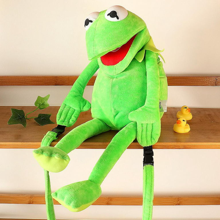 Frog Plush Doll with Adjustable Shoulder Strap Frog Shape Plush  One-shoulder Messenger Bag Animal Doll for Keys Coins Cards