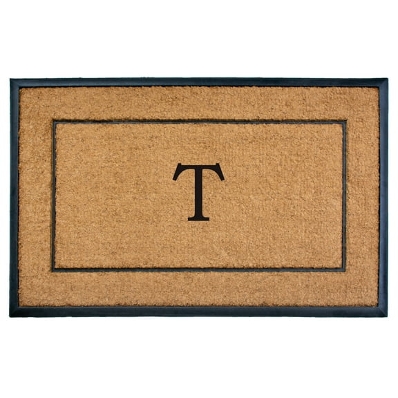 The General Monogram Doormat, 30" x 48", Letter T