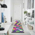 thumbnail image 4 of Yayeee Runner Rug for Bedroom 2'x6' Machine Washable Hallway Non Slip Mat, Colorful Plaid, 4 of 8