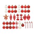 thumbnail image 1 of Juego de adornos de Bolas de Navidad mayimx 40 Uds. Rojo Bolas colgantes de árbol, 1 of 7