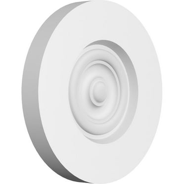 Ekena Millwork 6"W x 6"H x 3/4"P Standard Grayson Bullseye Rosette with Square Edge