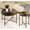 Walnut Brown, variant on Radial Pattern Table, Natural Wood Color | Elevate Living Room with Rustic Charm