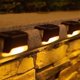 thumbnail image 5 of Juego de 16 luces solares, lámpara solar para exteriores con iluminación LED, luces solares para exteriores, jardín, decoración impermeable blanca cálida para Escaleras Terraza Escalones Valla Patio T, 5 of 5