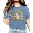 thumbnail image 5 of Ink Printed Image NOT a Quilt Patch - Camo Bunny Trio Easter Graphic Tee Blue Jean Shirt Adult Large, 5 of 8
