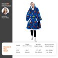 thumbnail image 4 of Sudadera portátil con capucha Giggling Getup Sherpa, forro polar, azul, 4 of 8
