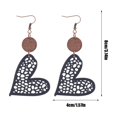 thumbnail image 3 of HongHeng 2Pcs Boho Geometric Love Heart Earrings Retro Lightweight Hollow Out Circle Drop Dangle Earrings for Women Bohemia Fashionable Statement Jewelry Valentine's Day Gifts, 3 of 6