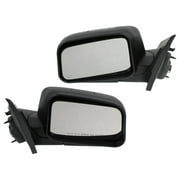 Geelife Set Of 2 Mirror Power For 07 Edge Sport Utility Left And Right Textured Black
