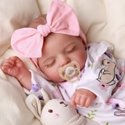 RSG Lifelike Reborn Baby Dolls 20 inch Sleeping Baby Dolls Soft Cloth Body with Accessories Gift Box for Kids Age 3+