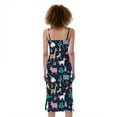 thumbnail image 2 of Funny Christmas Animals Pattern Print Slim Fit Midi Cami Dress, Jesus Christian Fashion Summer Maxi Sexy Casual Dress For Women, 2 of 4
