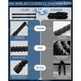 thumbnail image 3 of Ropeless Battle Ropes, Cordless Battle Ropes Workout Equipment for Home Gym, Heavy Duty Weighted Wireless Rope Lightweight Device HIIT, Portable Training Flow Rope, Battle Rope Sticks for Men & Women, 3 of 8