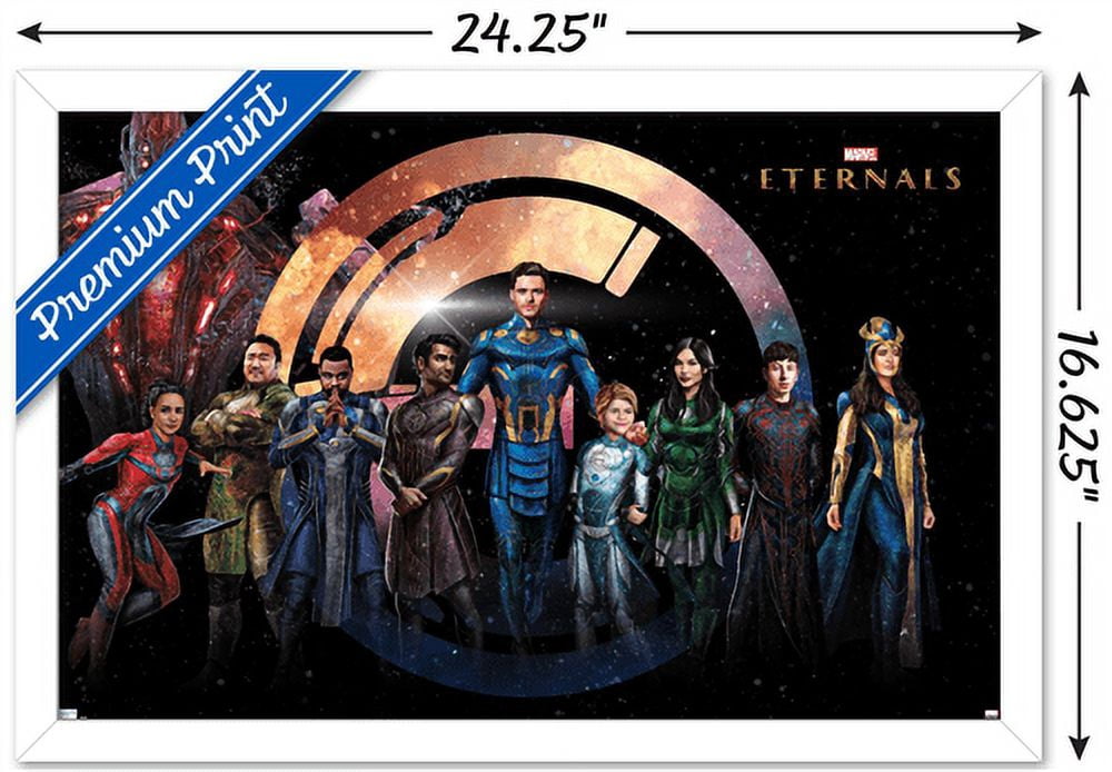 Marvel Cinematic Universe Eternals - Group Wall Poster, 14.725" x 22.375", Framed