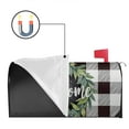 thumbnail image 2 of Checkered Leaf Wreath Mailbox Covers Magnetic Letter Box Wrap Standard Size 21x18 Inch Mailbox Decor Post Letter Box Decoration for Outdoor Garden Yard, 2 of 5