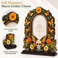 thumbnail image 5 of Dia De Los Muertos Altar Wooden Picture Frames,2026 Sugar Skull Butterfly Floral Day of The Dead Decor Frame for Mexican Ofrenda Altar Tabletop Display Style E, 5 of 6