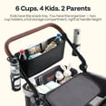 thumbnail image 2 of HARPPA Foldable Wagon Stroller for 4 Kids with 5-Point Harness,Canopy, Black, 2 of 12