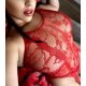 thumbnail image 2 of XmhyTop Medias Sexy, Ligueros y Bodysuit Mujer, Lencería Erótica Rojo para Mujer de 40 to 80 Kilogramos, 2 of 2
