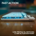 thumbnail image 2 of Restored G915 X LIGHTSPEED Wireless Low Profile Gaming Keyboard - White, 2 of 4