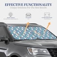 thumbnail image 3 of Goofa Rabbit And Rainbow Pattern 2 Piece Car Windshield Sun Shade Foldable | Front Windshield Shade for Sun, Heat and UV Rays | Sunshade for Car Front Window-Small, 3 of 7