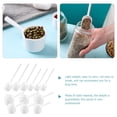 thumbnail image 4 of 20 cucharas medidoras de proteína en polvo, cucharas medidoras de café, métricas, largas, blancas, 4 of 6