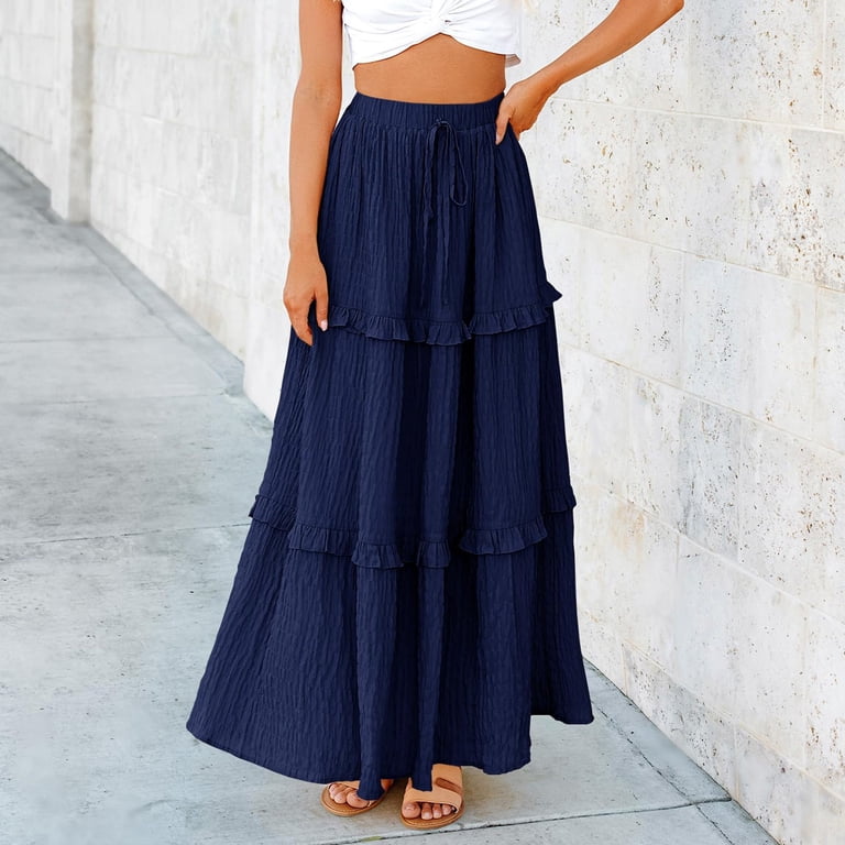 green emerald velvet dress Susana Monaco High Waisted Flare Skirt | Blue | Size S