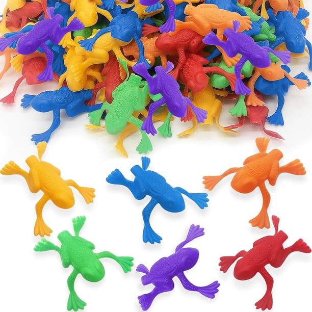 ArtCreativity Jump‚Äën‚ÄëLeap Plastic Jumping Frogs, 144ct