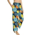 thumbnail image 2 of Naloa Sunflowers Print Women’s Ultra-Soft Comfy Pajama Lounge Pants with Pockets & Drawstring, 2 of 8