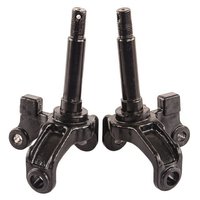 2 piezas de nudillos de dirección universales, husillos de nudillos de dirección delantera de Kart, bridas de cubo de eje de rueda, compatibles con ATV, Kart, Quad Bike 50cc 70cc 90cc 110cc, juego izq