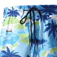 thumbnail image 7 of TKKCS Mens 2-in-1 Swim Trunks with Compression Liner- Summer Vacation Swimsuit Stretch Hawaiian Print Quick Dry Beach Board Shorts with Drawstring Blue Size 3XL, 7 of 7