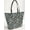 Brown & Teal, variant on Paisley Tote Bag (Small Oval Tote) (Yellow)