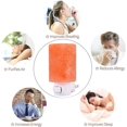 thumbnail image 4 of [natural Crystal] Himalayan Salt Wall Lamp - Air Purifying Night Light - 360 Rotatable Plug 7w Bulb - Cylindrical, 4 of 5