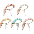 thumbnail image 4 of Childrens Floral Hair Accessory Soft Mesh Flower Crowns Headbands Flowers Hair Wreaths For Event And Everyday Wear, 4 of 16