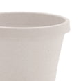 thumbnail image 2 of Bloem Terra 6" Round Plastic Planter with Drainage Holes - Indoor/Outdoor, 0.5 Gallon Capacity, Lightweight Garden Pot, Vanilla Bean, 2 of 2