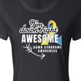 thumbnail image 4 of Inktastic Im Down Right Awesome Down Syndrome Awareness with Arrow Women's T-Shirt, 4 of 5