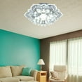 thumbnail image 5 of Modern Led Flower Crystal Ceiling Chandelier 9W Lamp Home DecorDecor Light (White), 5 of 9