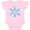 AD-Pink, variant on Inktastic Icy Blue Winter Snowflake Boys or Girls Baby Bodysuit