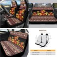 thumbnail image 2 of Yuyamidu Highland Cow Car Seat Covers Set of 14 Aztec Steering Wheel Cover Seatbelt Cushion Pad Trash Bin Car Armrest Cover Cushion Sunflower Rearview Mirror Cover Gear Shift Knob Cover Set Cup Mat, 2 of 7
