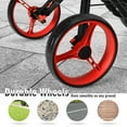 thumbnail image 4 of Gymax 4 Wheels Folding  Golf Push Cart W/ Adjustable Handle Foot Brake Red, 4 of 10