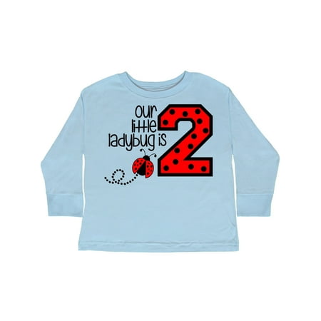 

Inktastic Our Little Ladybug is 2 Gift Toddler Boy or Toddler Girl Long Sleeve T-Shirt