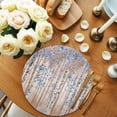 thumbnail image 2 of Blue Grey Forest Round 15 Inch Placemats Set of 6, Grey Modern Art Oil Painting HeatResistant Non Slip Place Mats for Dining Table, Wipeable Braided Kitchen Table Mats for Housewarming, 2 of 9