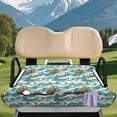 thumbnail image 3 of XYZCANDO Sea Turtle Shell Golf Cart Seat Covers with Pockets Soft, Fit for Sports Club Car Golf Cart Suitable for Club Golf Cart Rear Seat Club Cars, 3 of 8
