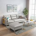 thumbnail image 1 of Loveseat Designer Sofa Perezoso Exterior Luxury White Sofa Sectional Prefabricated Lazy Woonkamer Banken Nordic Furniture GG My Lux Decor Round, 1 of 14