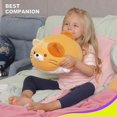 thumbnail image 4 of Super Soft Cat Plush Toy For Kids Or Home Decor (orange, 13''), 4 of 5