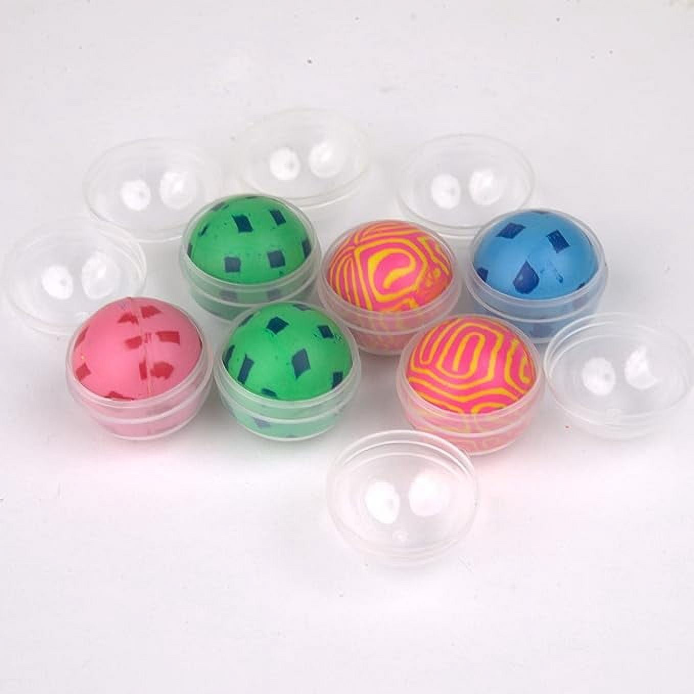 Entervending Vending Machine Empty Round Capsules 1.1” 250 pcs Bulk Capsule for Toy Gumball Machines Small Clear Containers Surprise for Kids Party Favor Prize