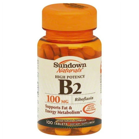 Rexall Sundown Sundown Naturals Vitamin B2, 100 ea