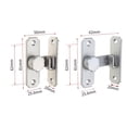 thumbnail image 5 of TIERPOP Door Lock 90 Degree Barn Bolt Cast Stainless Steel Hook Latches Window Cabinet Locks Right Sliding Gate Lock, 5 of 14